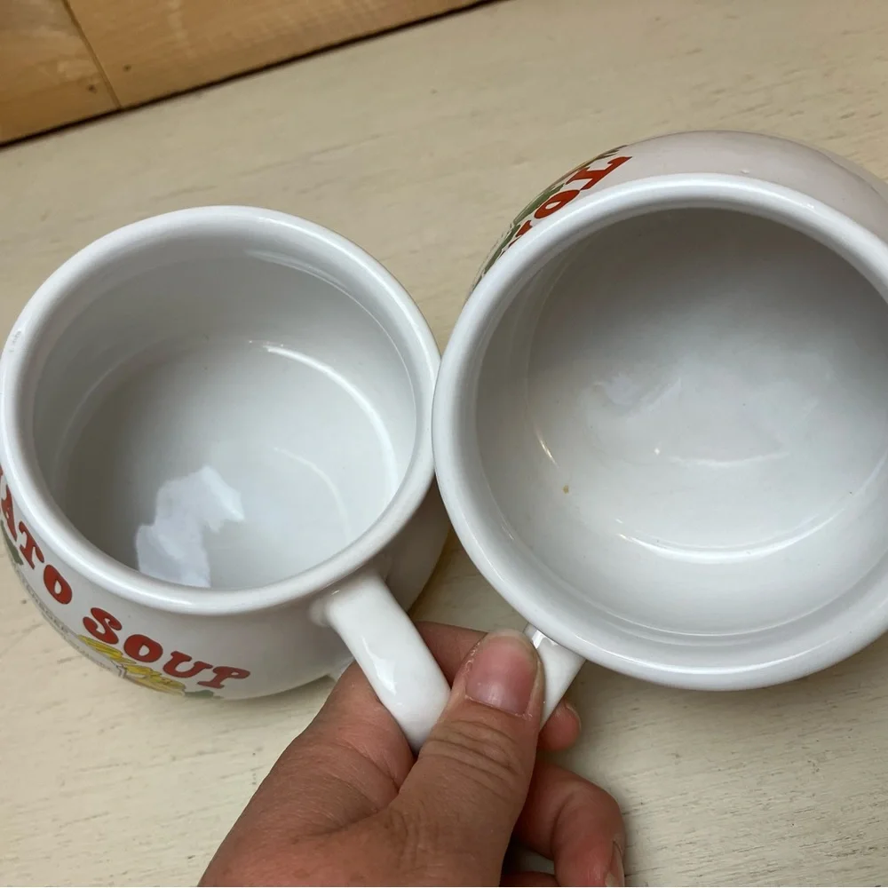 Tomato Soup Ceramic Mugs - Set of 2
